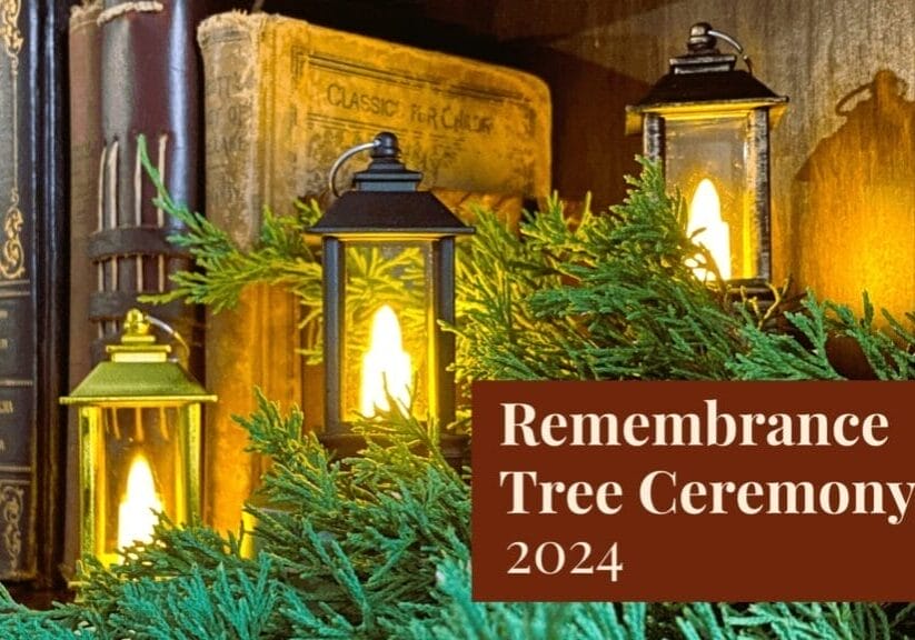 Three 2024 Remembrance Tree ornaments.