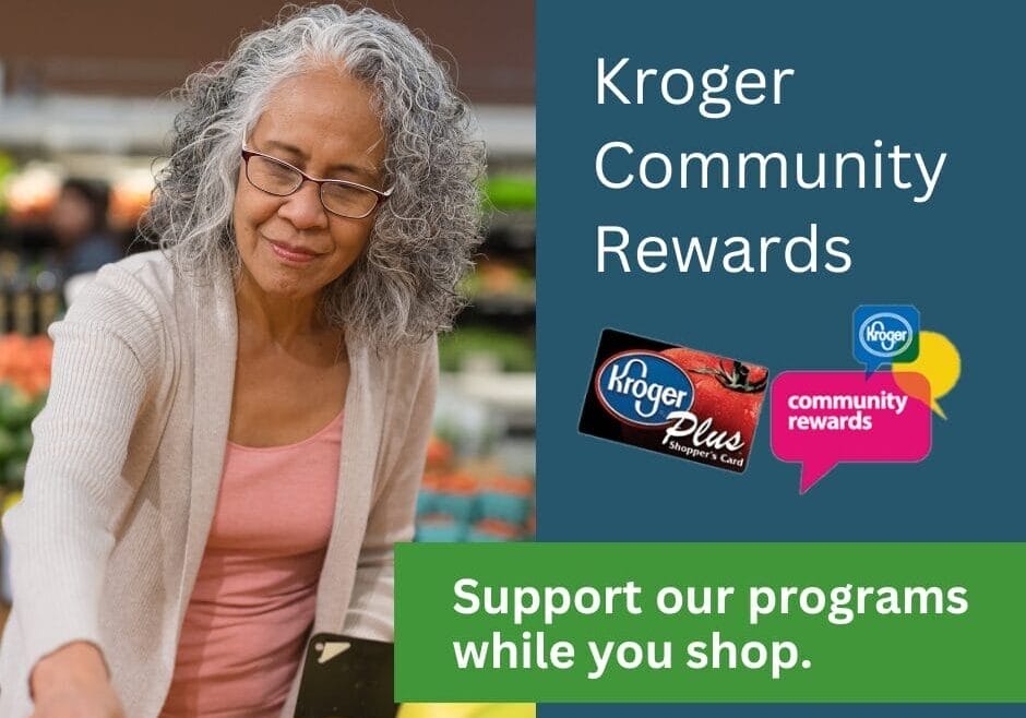 Woman shopping at Kroger to Benefit Hospice Care Plus through Community Rewards program.